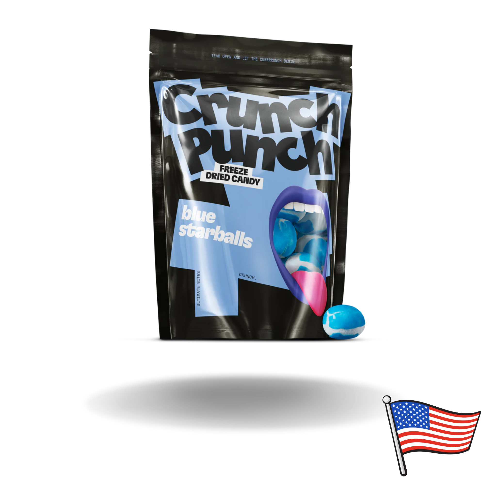 15x Crunch Punch Freeze-Dried Blue Starballs 100g