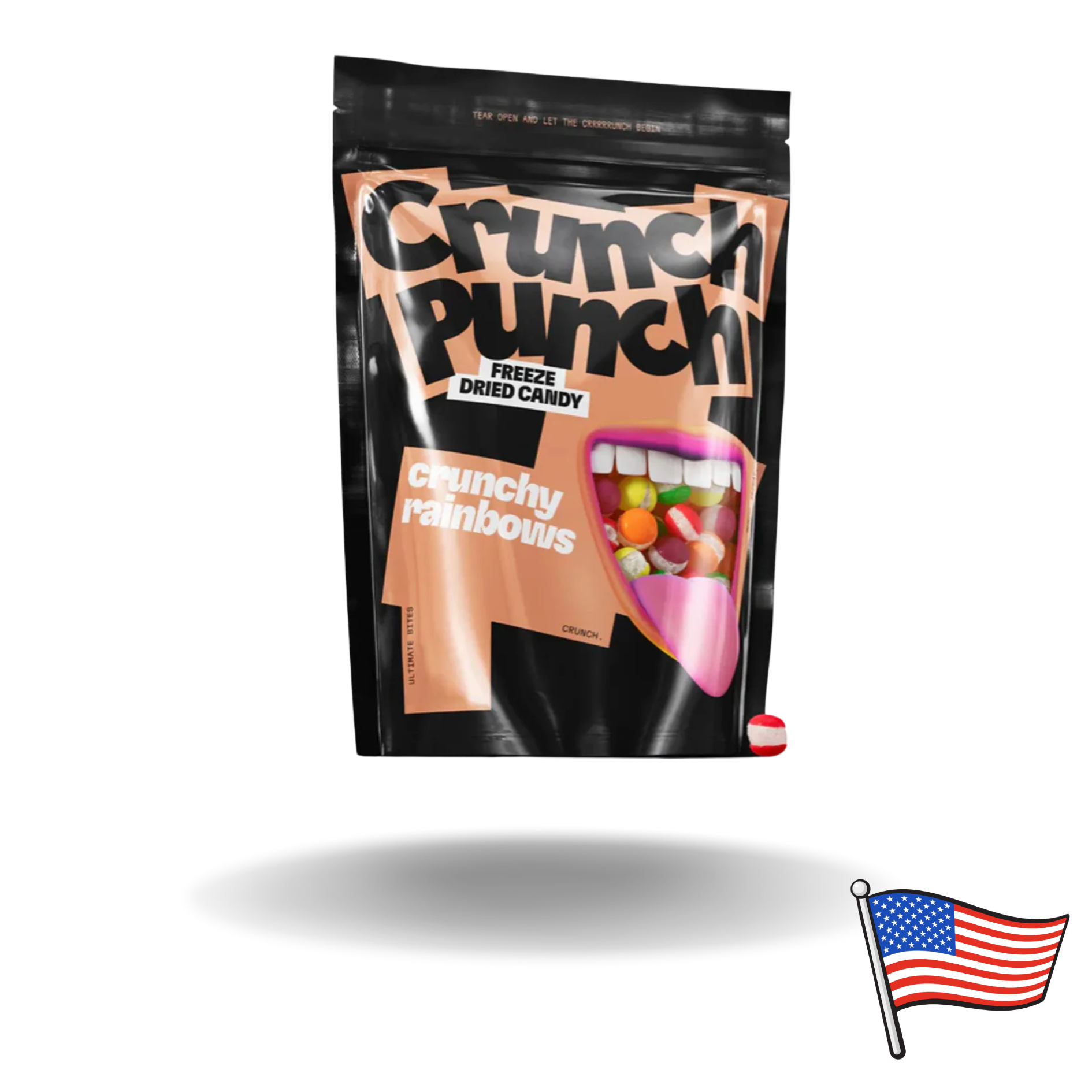 15x Crunch Punch Freeze-Dried Crunchy Rainbows 100g - 3,29€