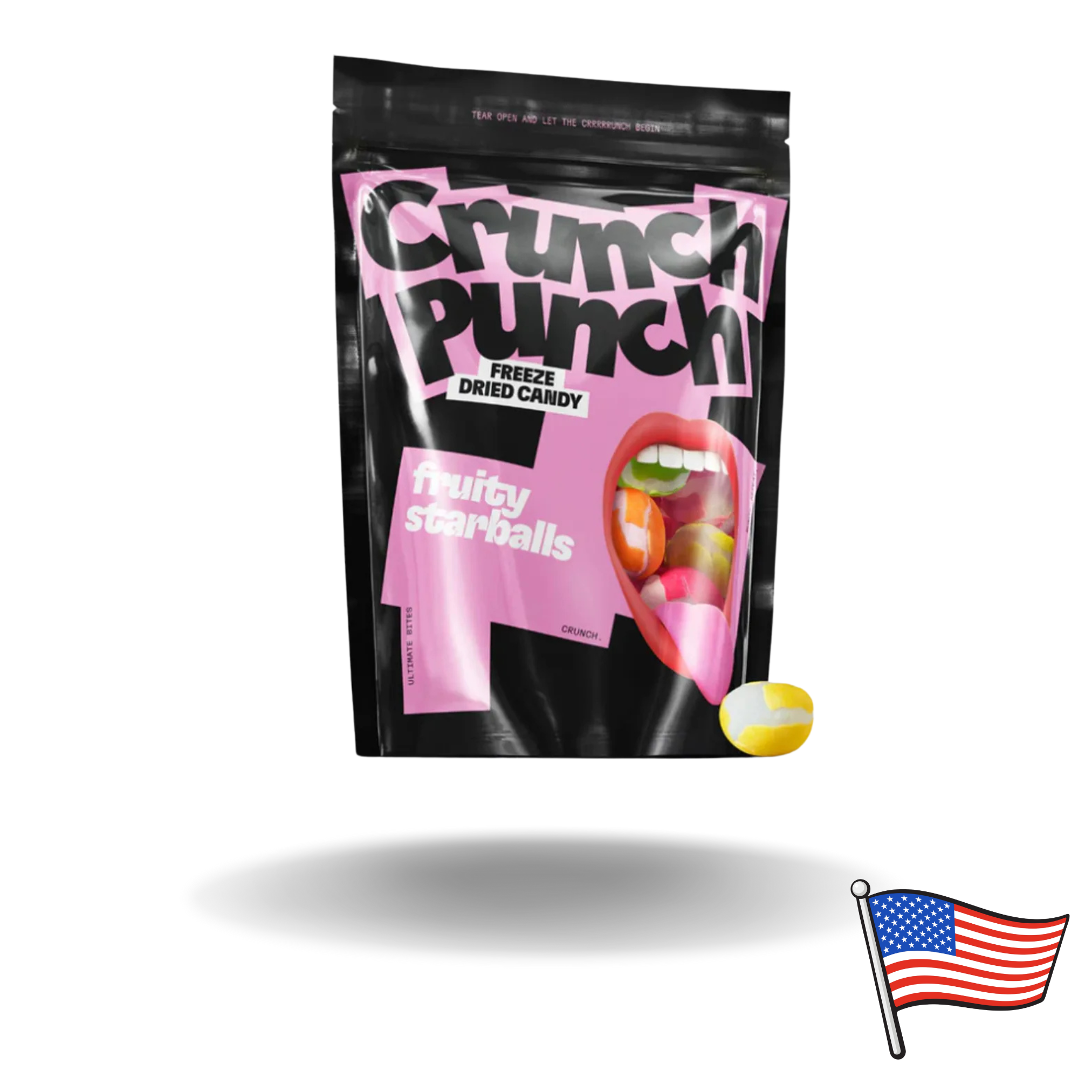 15x Crunch Punch Freeze-Dried Fruity Starballs 100g - 3,29€