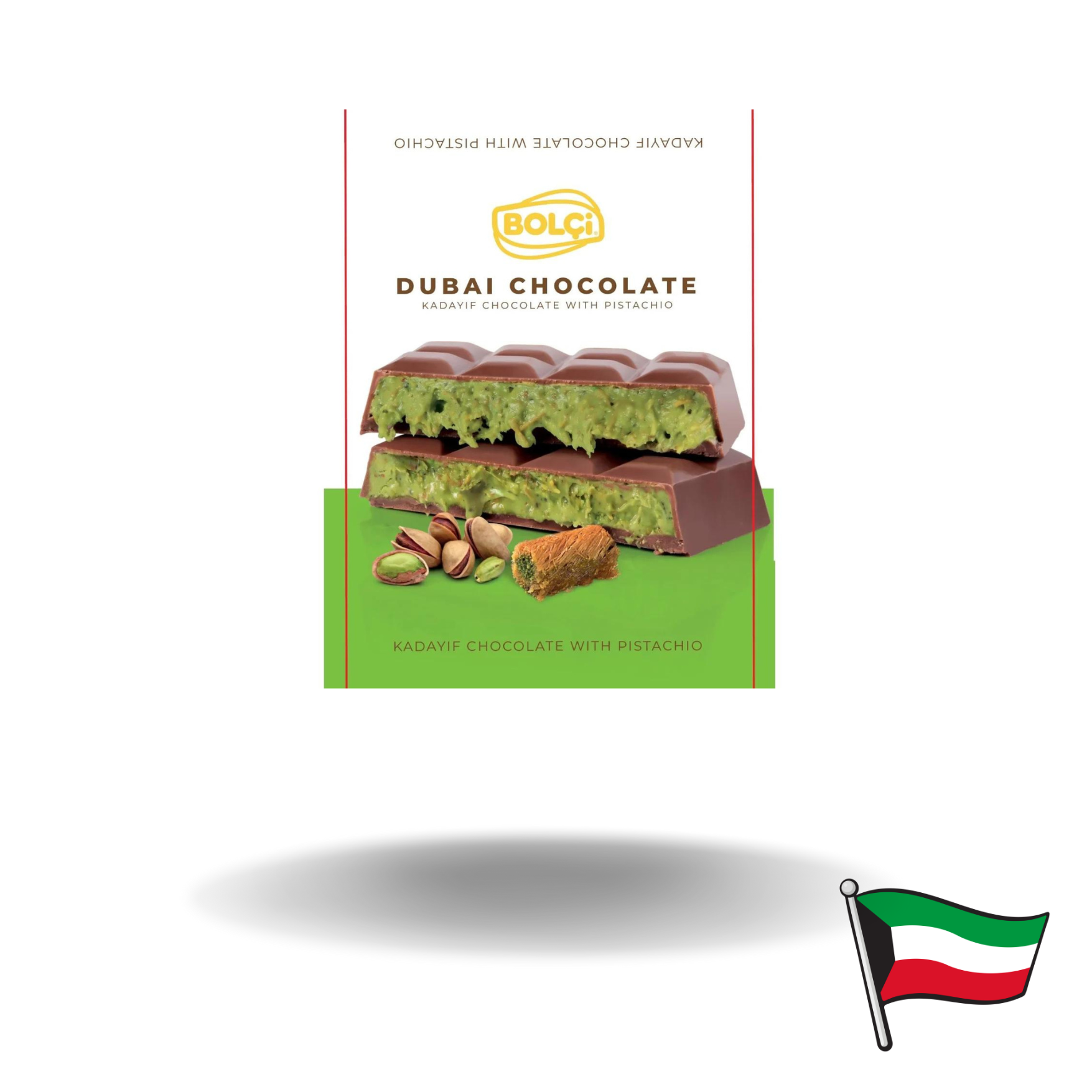 10x Dubai Schokolade Pistazie und Kadayif 100g