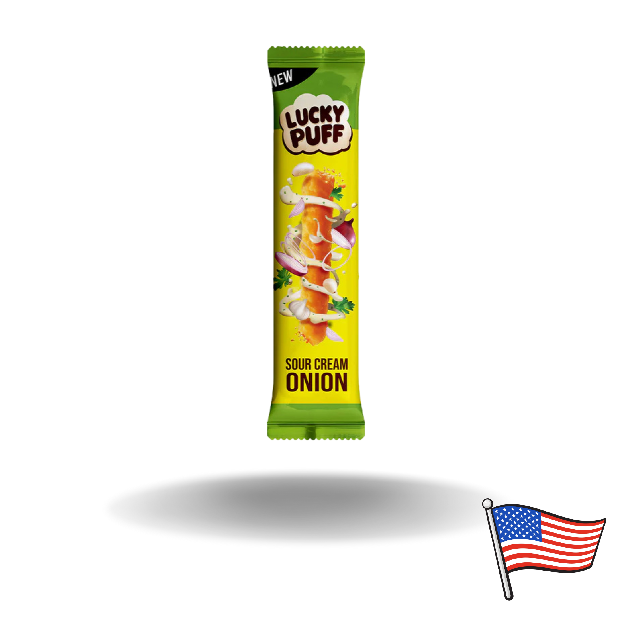 24x Lucky Puffs Sour Cream Onion 6g - 0,29€