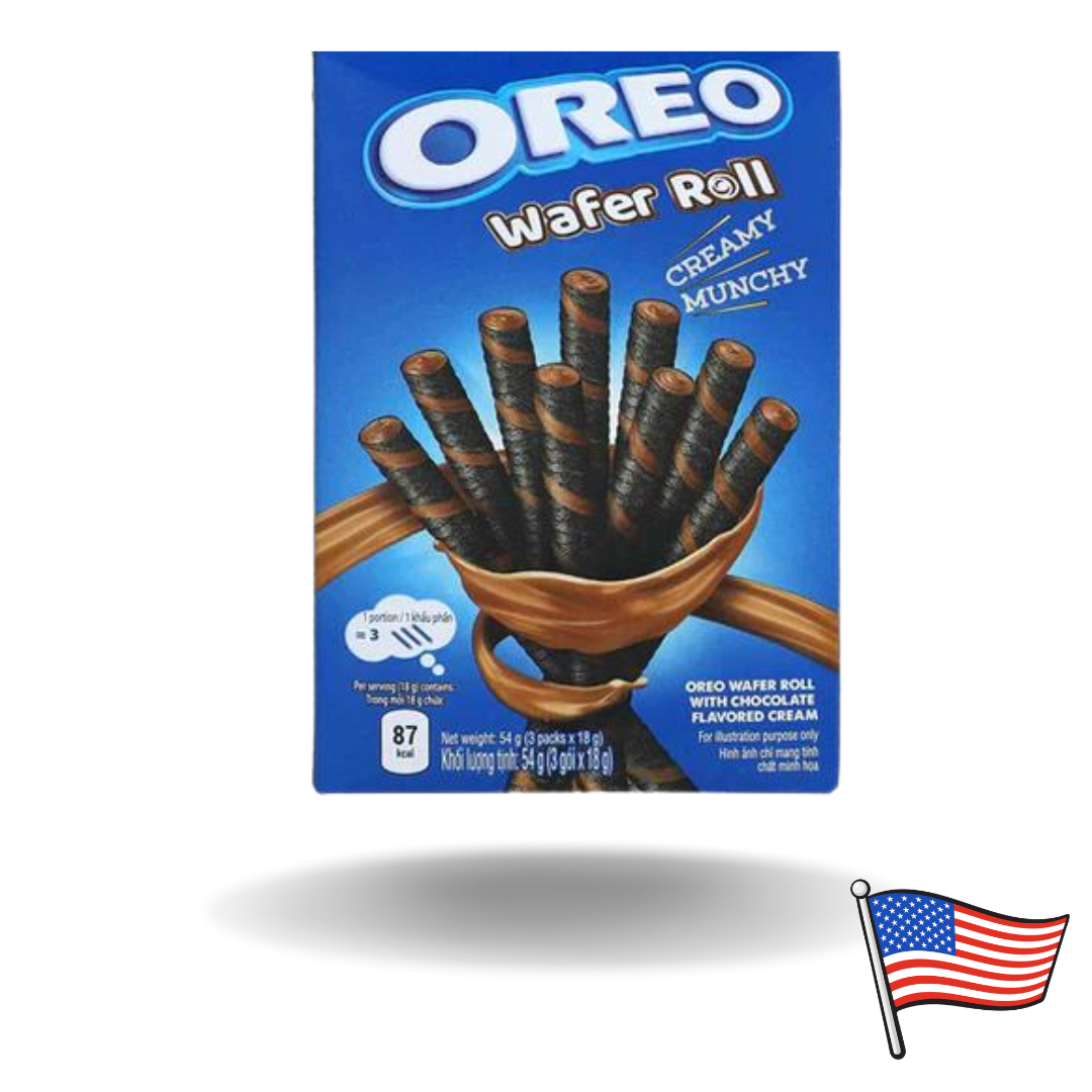 20x Oreo Waffle Rolls Chocolate 54g