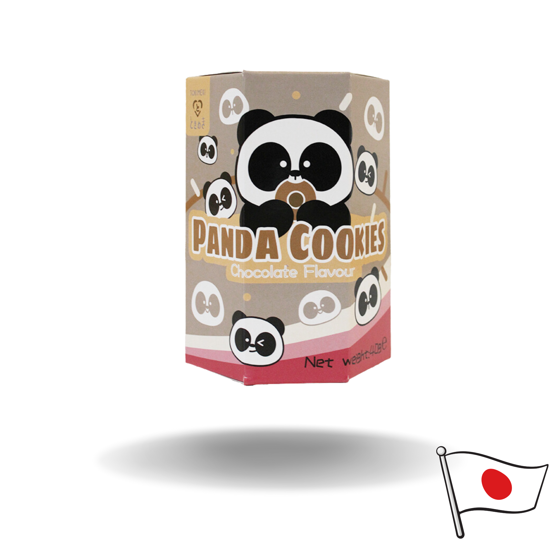 10x Tokimeki Panda Cookie Chocolate Flavour 40g