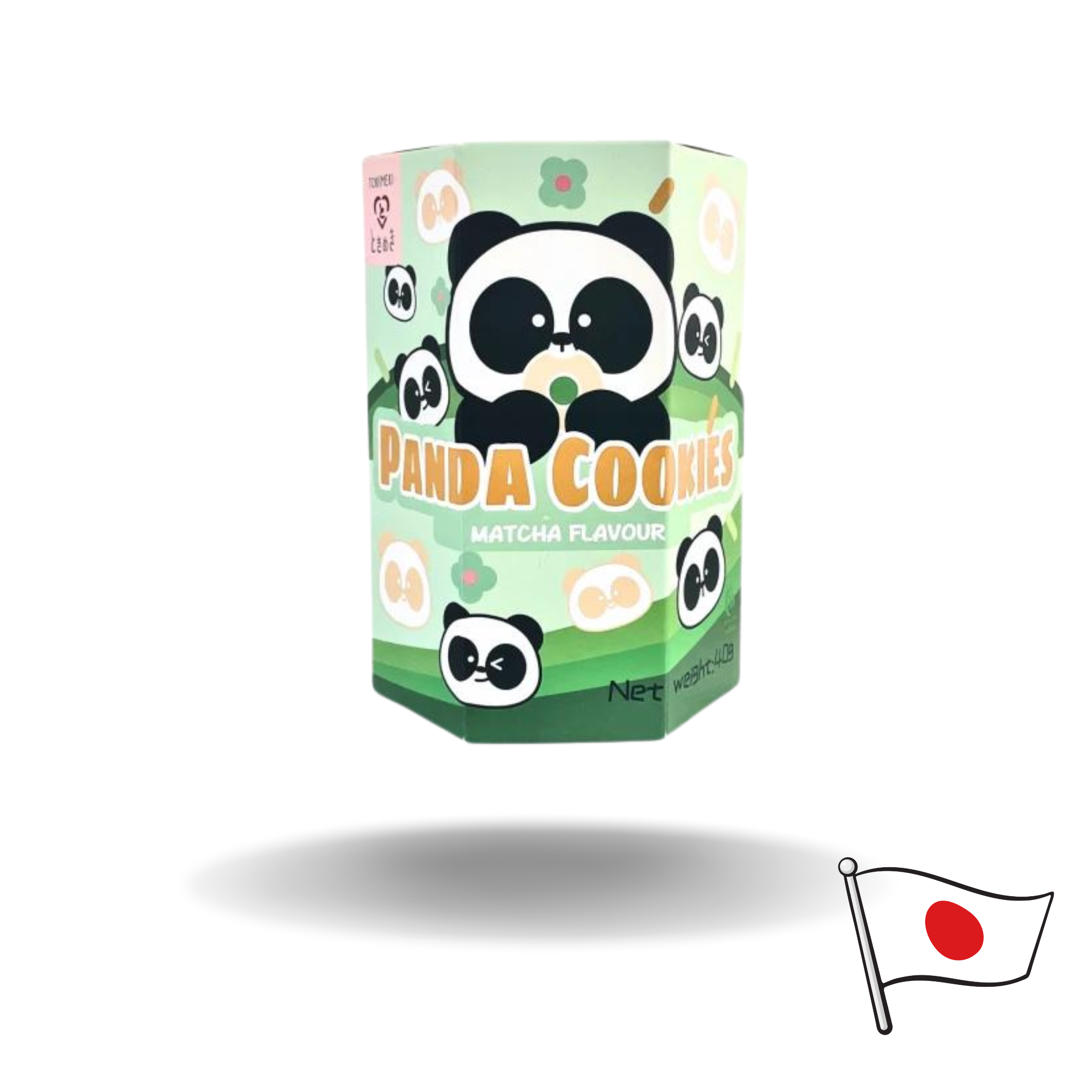 10x Tokimeki Panda Cookie Matcha Flavour 40g