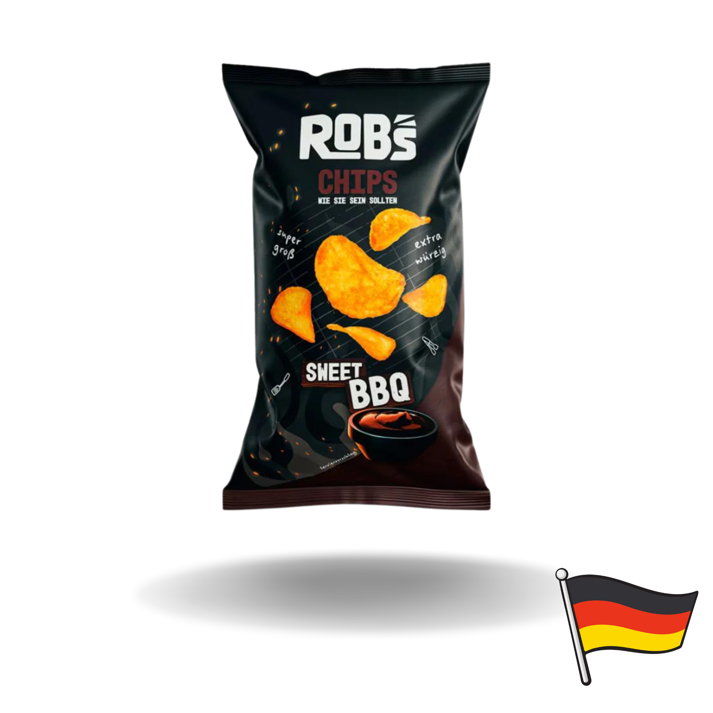 10x Robs Chips Sweet BBQ 120g