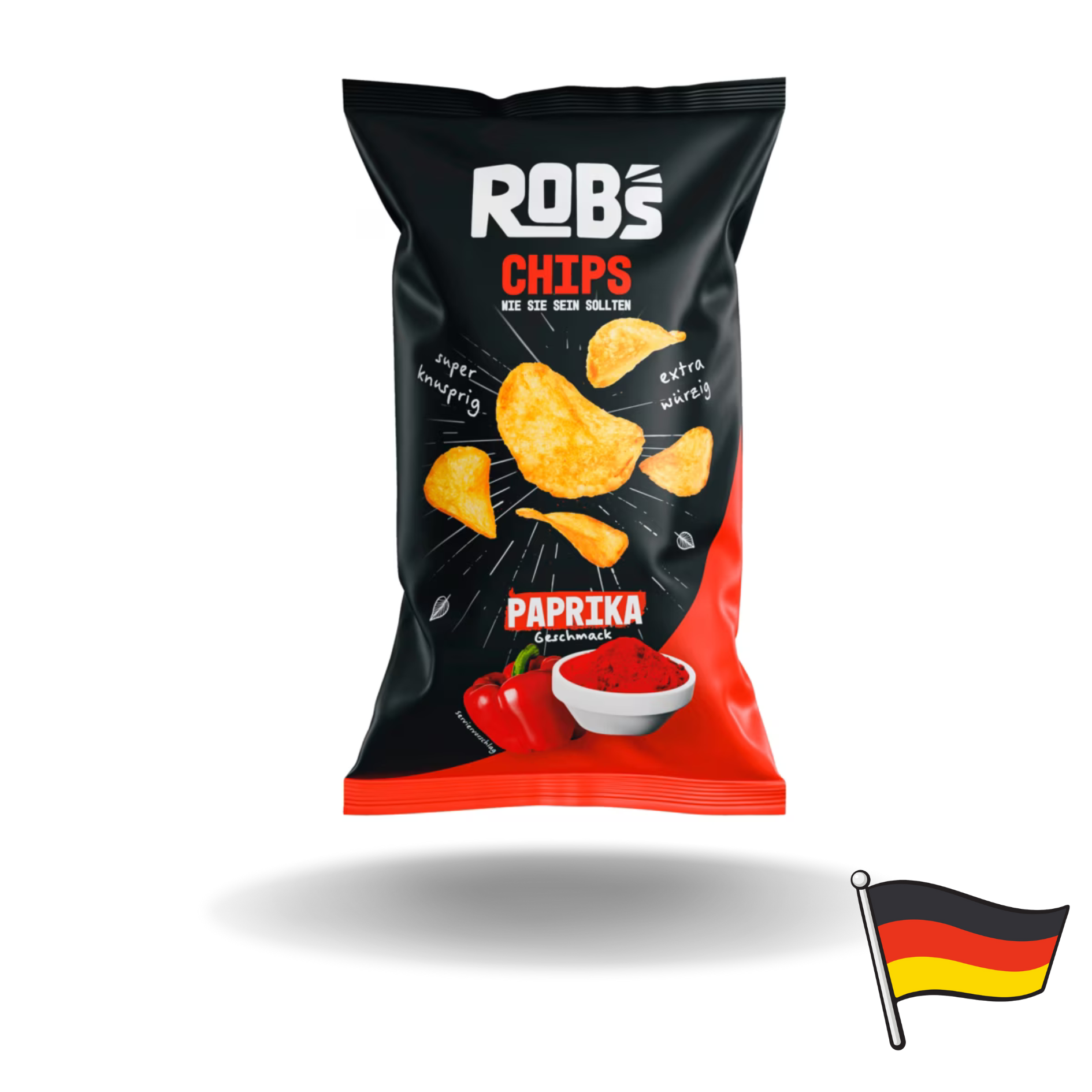 10x Robs Chips Paprika 120g