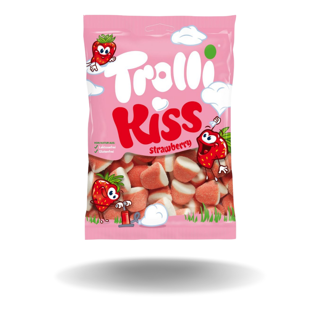 22x Trolli Kiss Strawberry 100g - 0,99€
