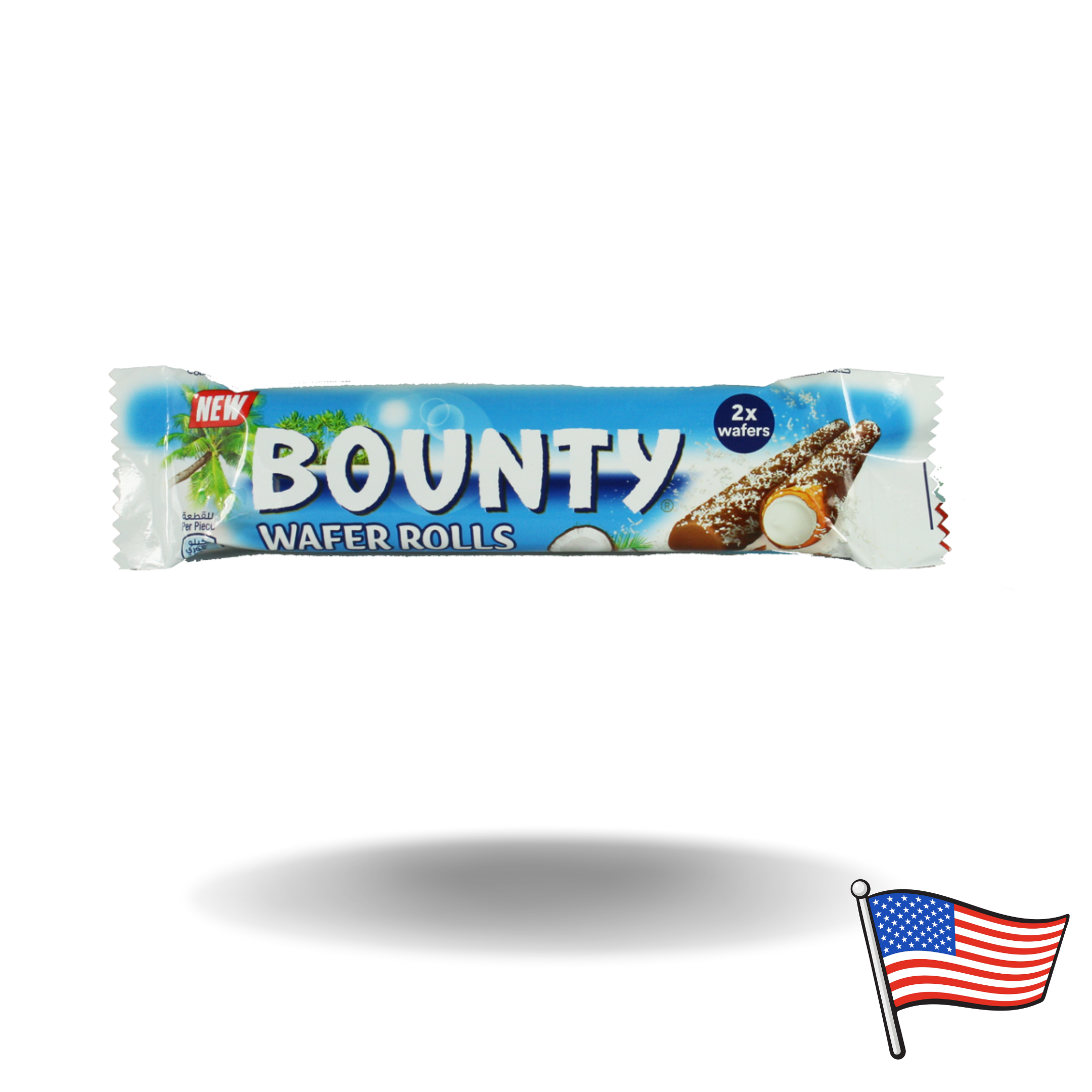 12x Bounty Wafer Rolls 22,5g