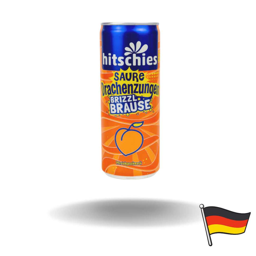 Hitschies Saure Drachenzungen brizzl Brause Pfirsich 250ml - 1,19€